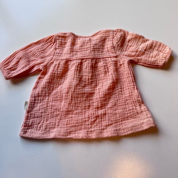 Rabbit‎ Bear Baby Girls 3 months Organic Cotton Pink Newborn Top GOTS Soft Comfy - Picture 2 of 8